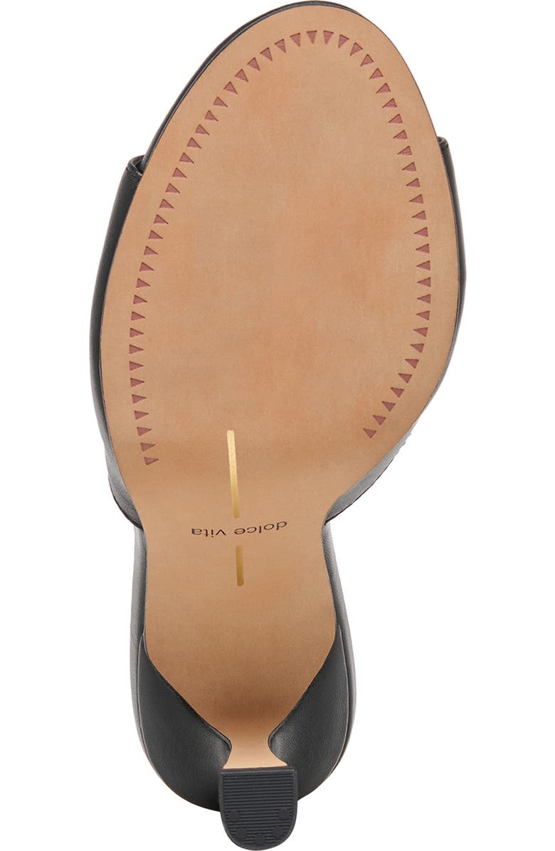 Dolce Vita Rosha Slide Sandal, Alternate, color, Black Leather