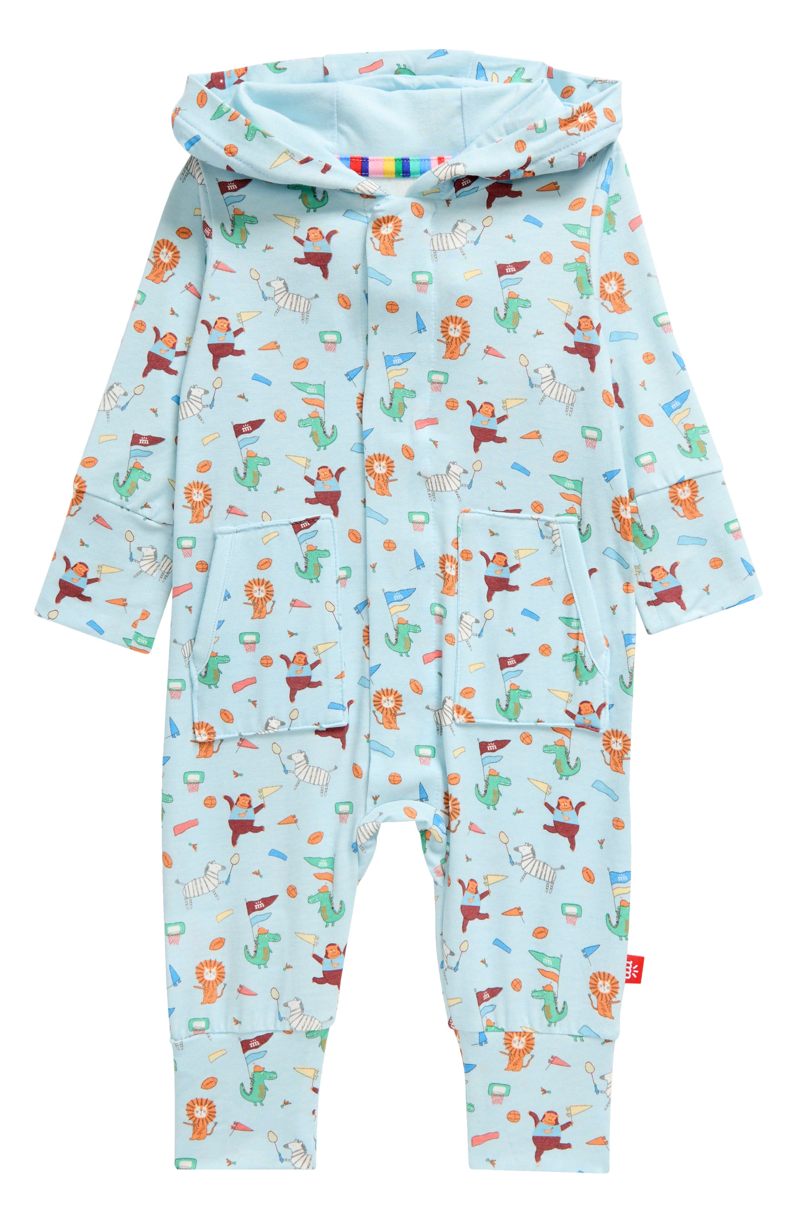 Magnetic Me I Like Big Punts & I Cannot Lie Magnetic Hooded Romper
