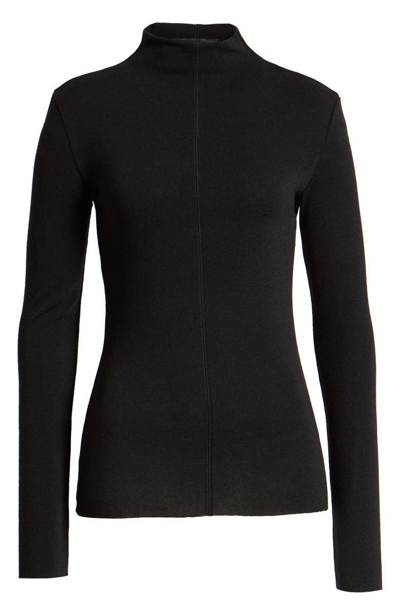 Something Navy Center Seam Mock Neck Top, Alternate, color, 