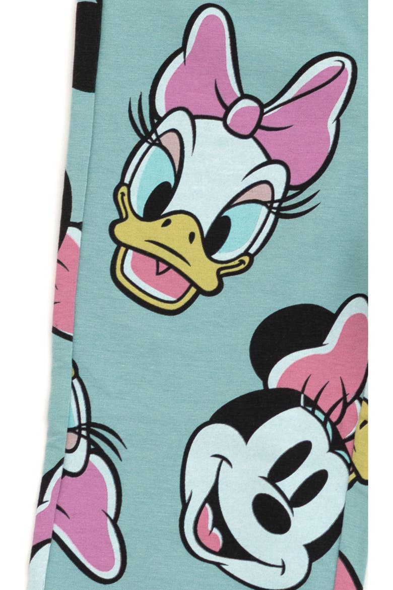 Minnie Mouse Fleece Sweatshirt and Flare Leggings Set, Alternate, color, Teal Minnie Daisy
