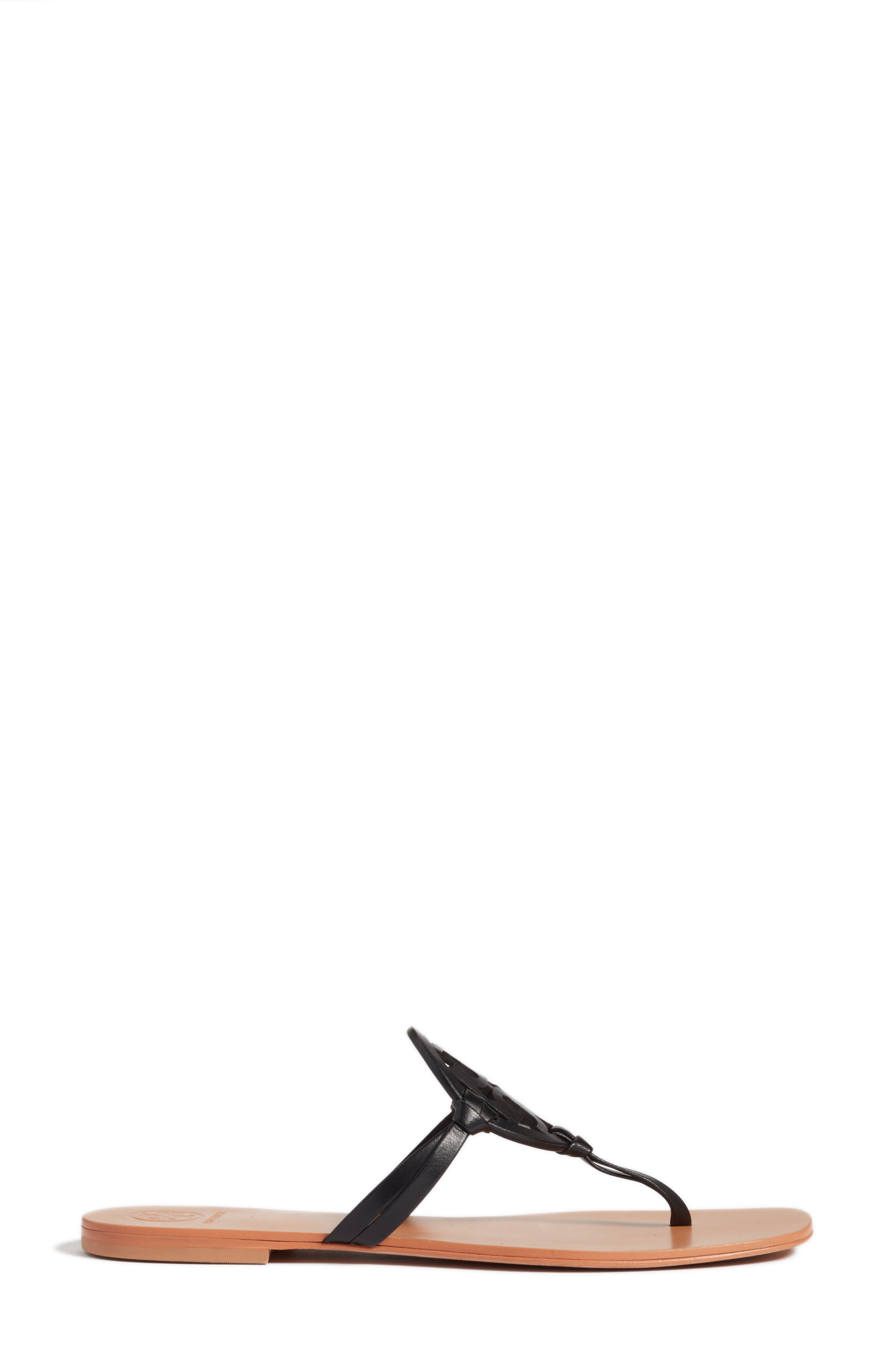 Tory Burch Miller Logo Thong Sandal, Alternate, color, 