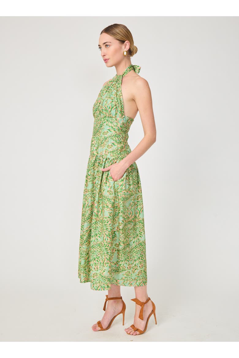 Darien Dress, Alternate, color, Palm leaves