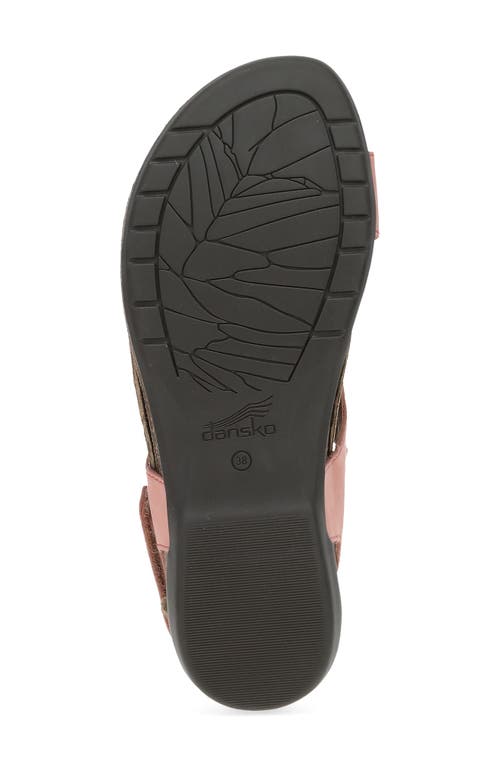 Dansko Reece Sandal In Rose Nubuck