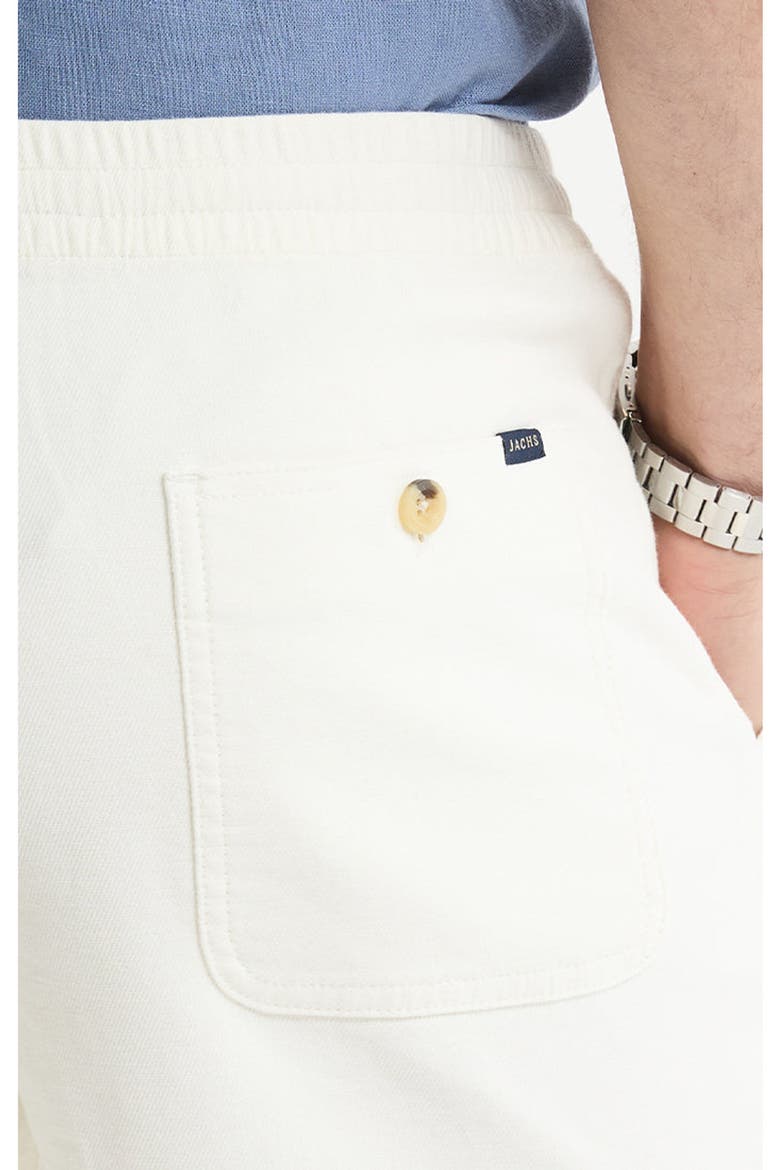 Cotton Twill Drawstring Shorts, Alternate, color, White