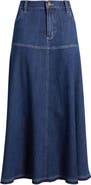 KOBI HALPERIN Ysabelle Raw Release Hem Denim Skirt
