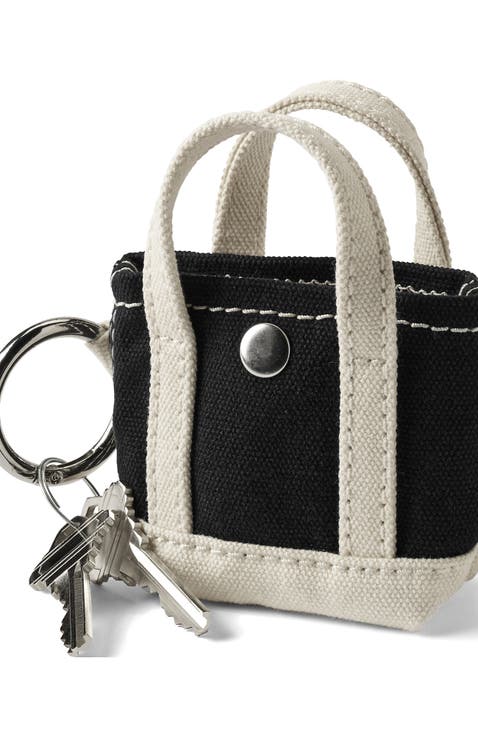 Mini Canvas Tote Charm