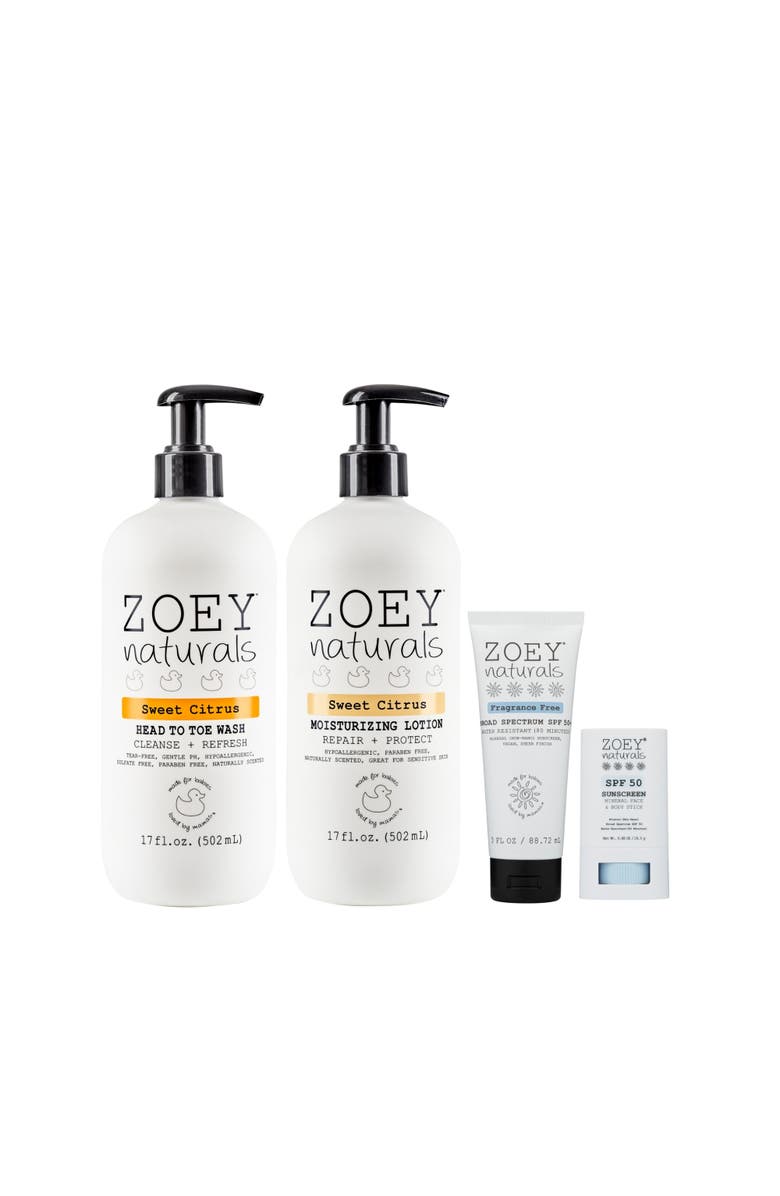 Zoey Naturals Sweet Citrus Daily Care Essentials, Main, color, Yellow