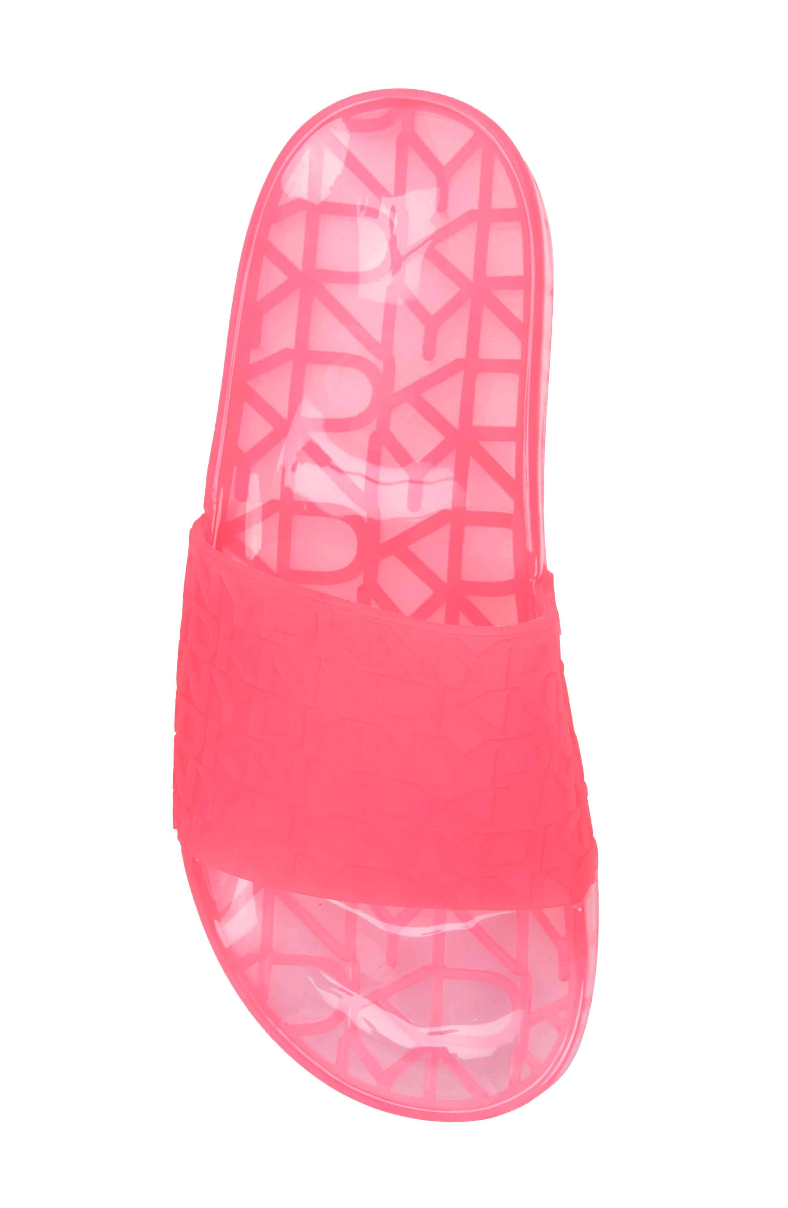 DKNY Tinzli Jelly Slide Sandal, Alternate, color, Fuchsia