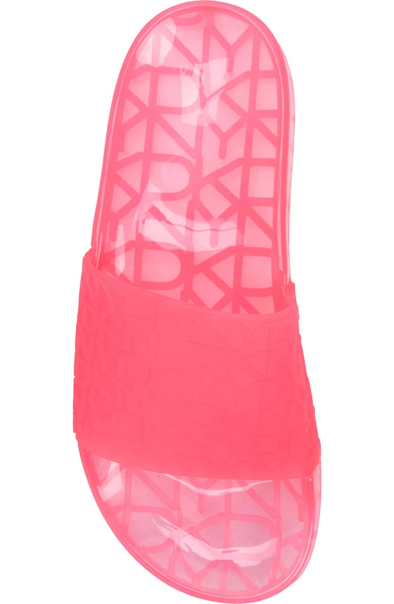 DKNY Tinzli Jelly Slide Sandal, Alternate, color, Fuchsia