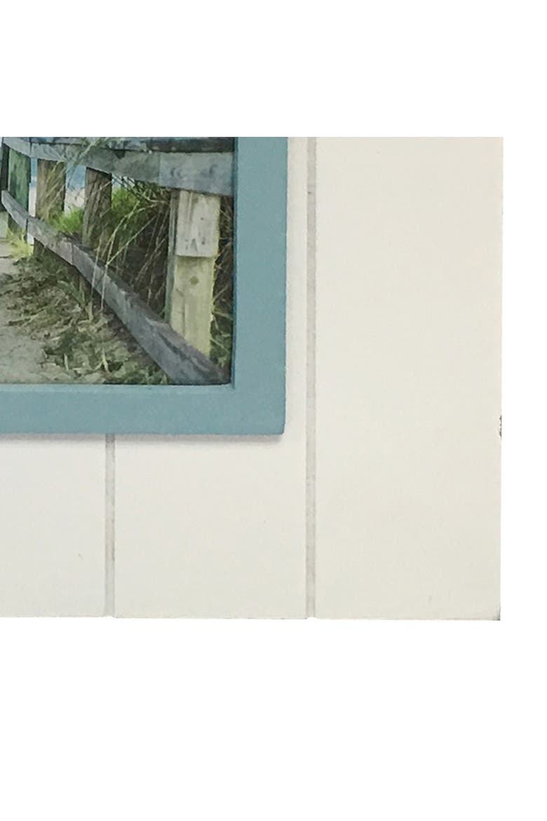 4"X6" White & Teal With Rope Photo Frame Picture Holder, Alternate, color, White