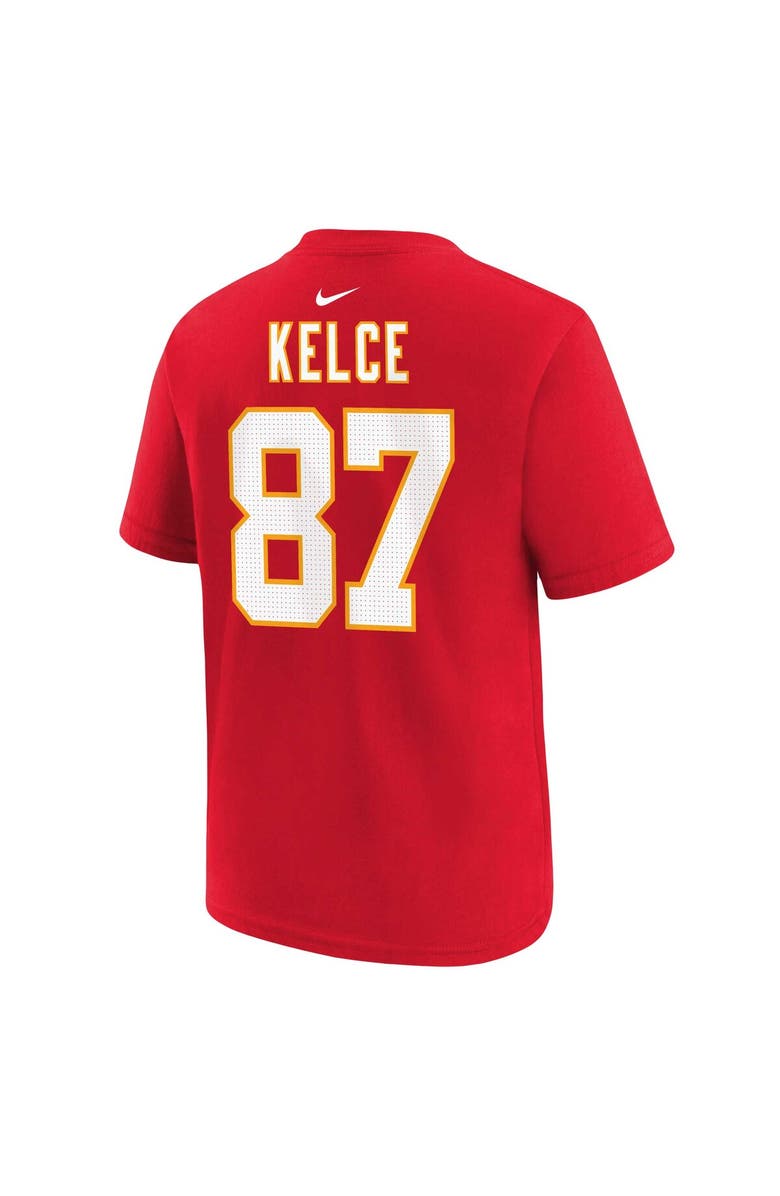 Nike Youth Nike Travis Kelce Red Kansas City Chiefs Player Name & Number T-Shirt, Alternate, color, 
