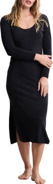 Barefoot Dreams® CozyChic® Ultra Lite® Rib Scoop Neck Midi Dress