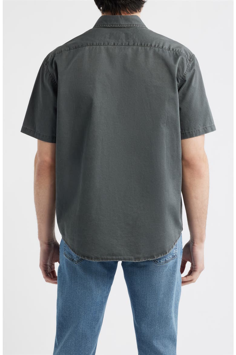 Blueprint Short Sleeve Button-Up Work Shirt, Alternate, color, WASHED BLACK
