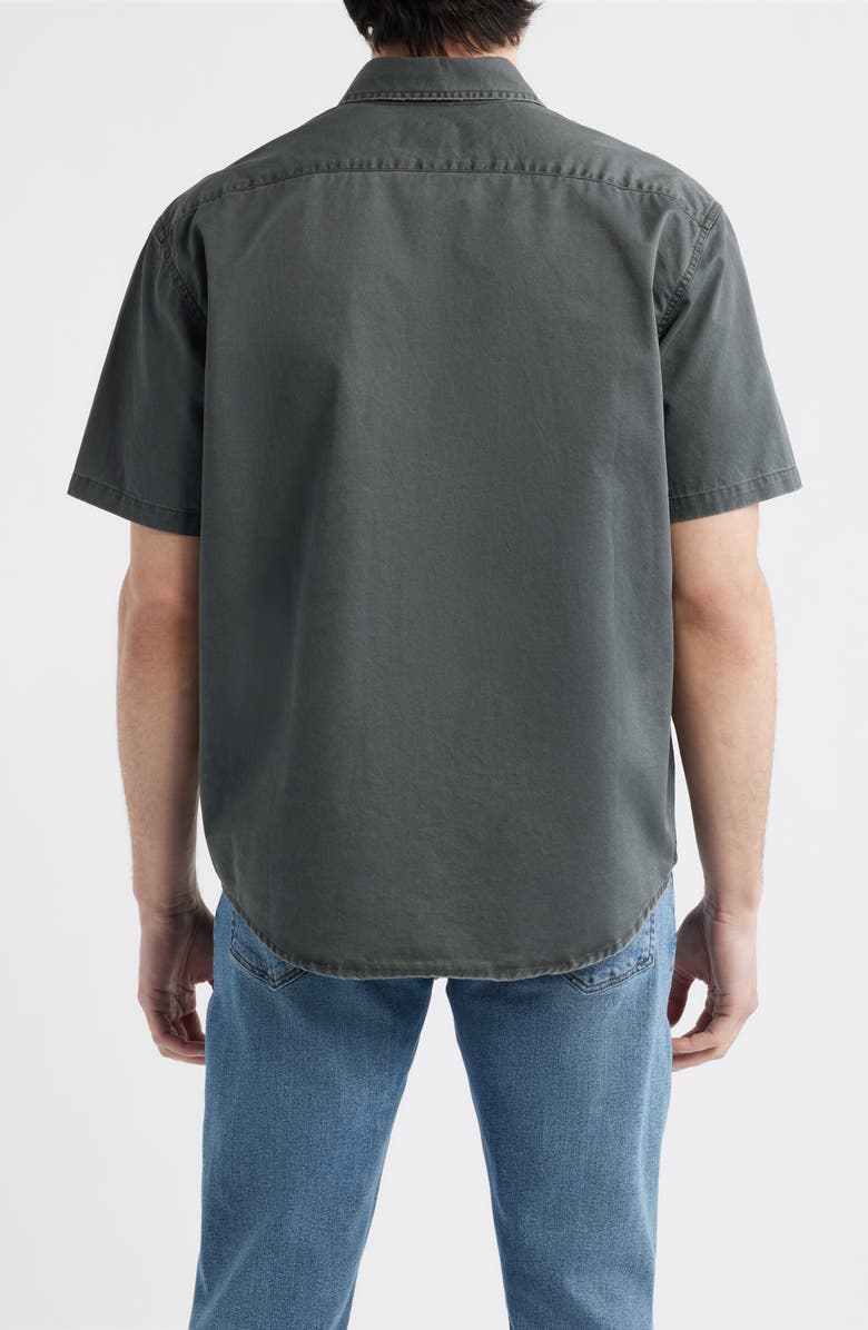 925 Originals Blueprint Short Sleeve Button-Up Work Shirt, Alternate, color, Washed Black