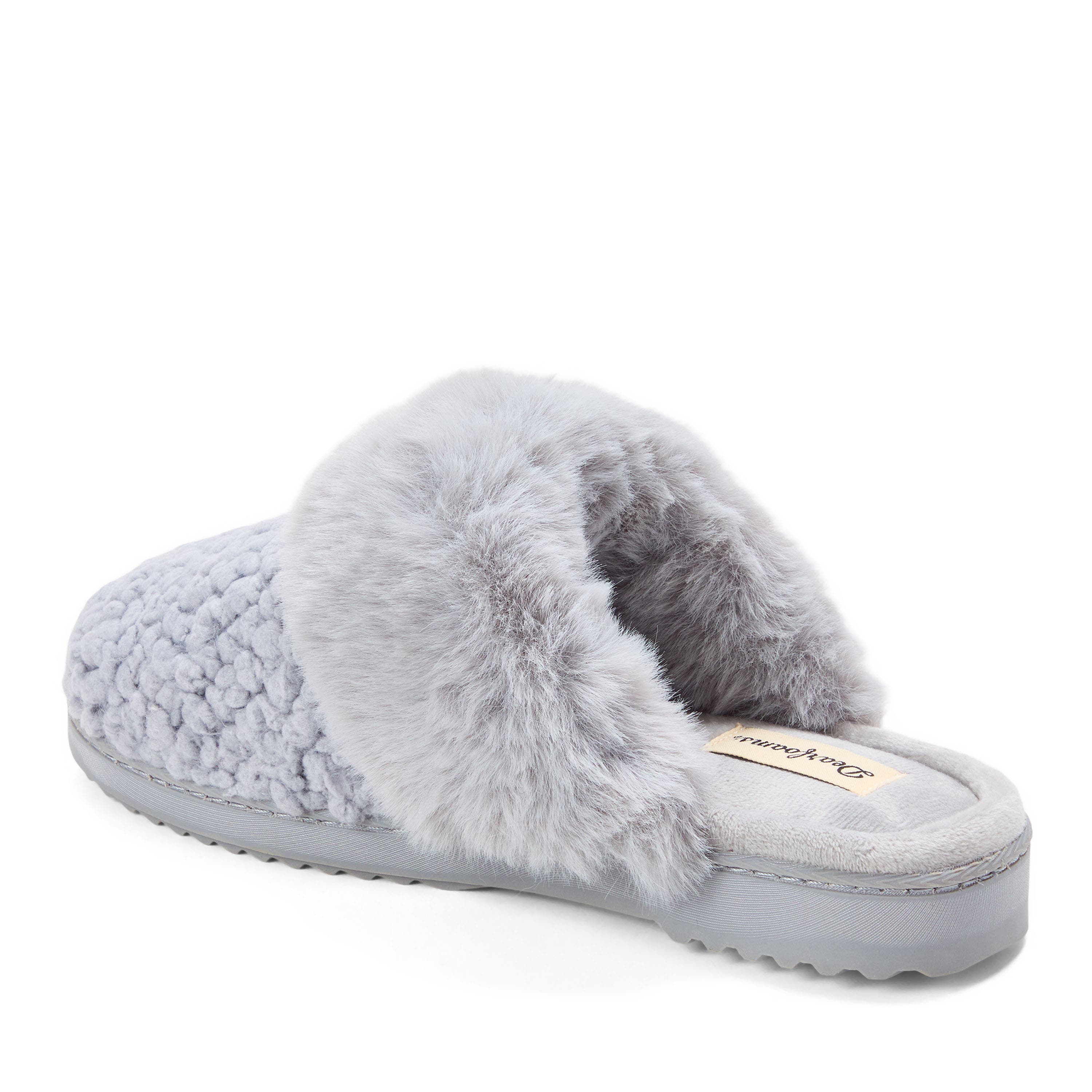 Courtney Knit Scuff Slipper, Alternate, color, GREY