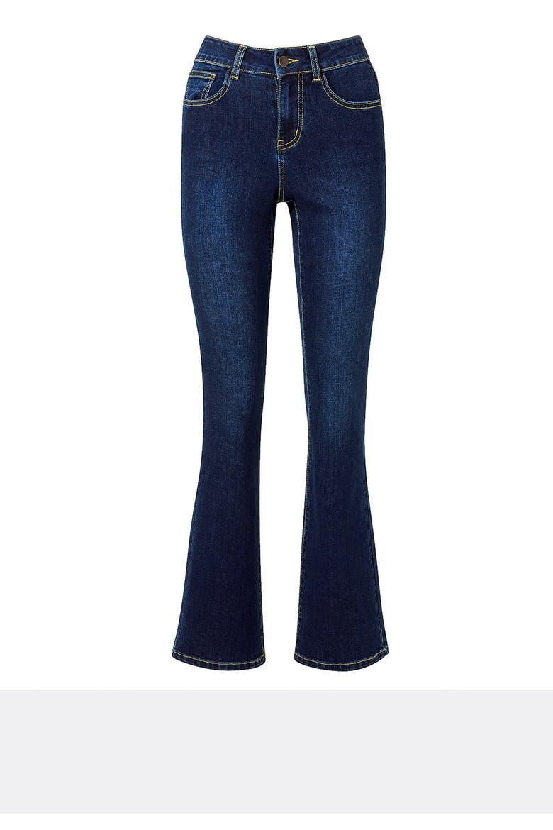 Stretch Denim Bootcut Jean, Alternate, color, DARK BLUE