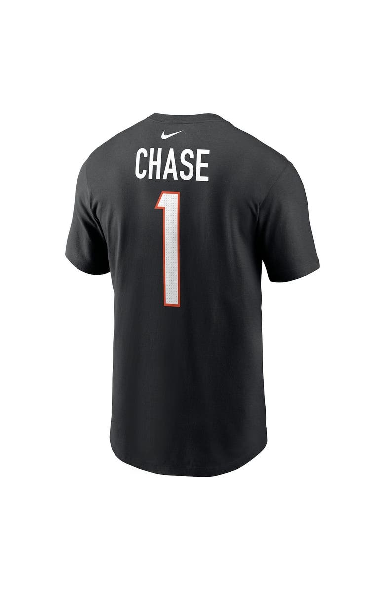 Nike Men's Nike Ja'Marr Chase Black Cincinnati Bengals Player Name & Number T-Shirt, Alternate, color, Black