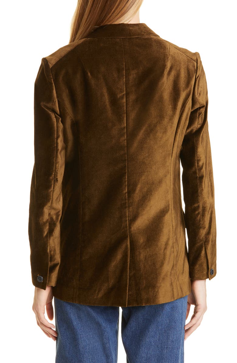 rag & bone Margot Velvet Blazer, Alternate, color,