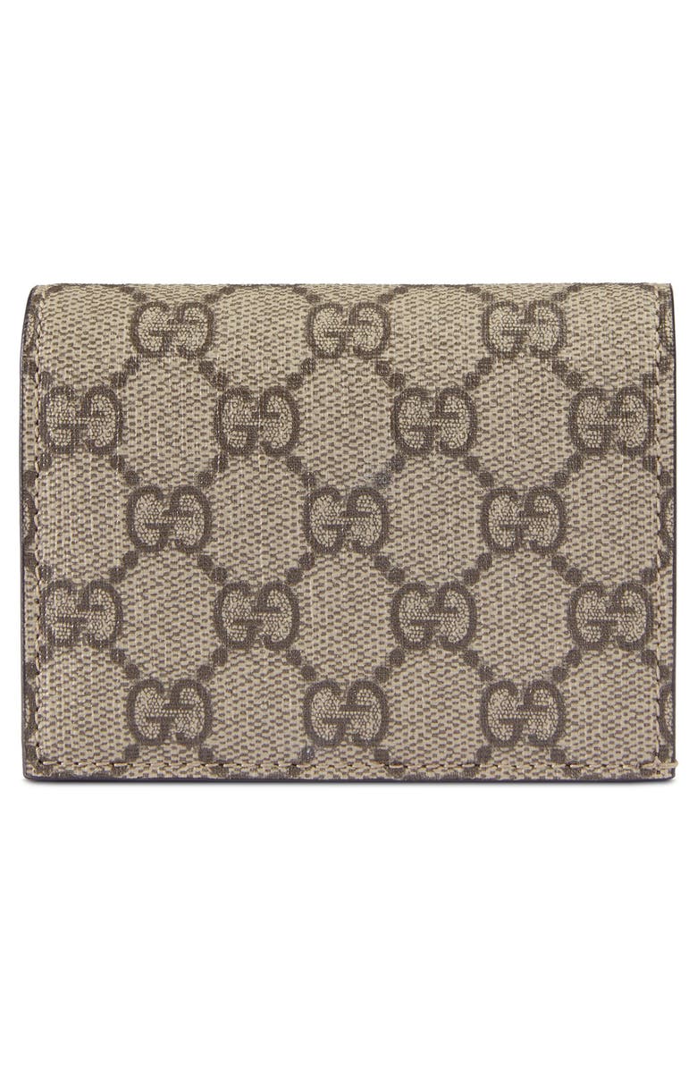 Gucci Linea GG Supreme Canvas Card Case, Alternate, color,