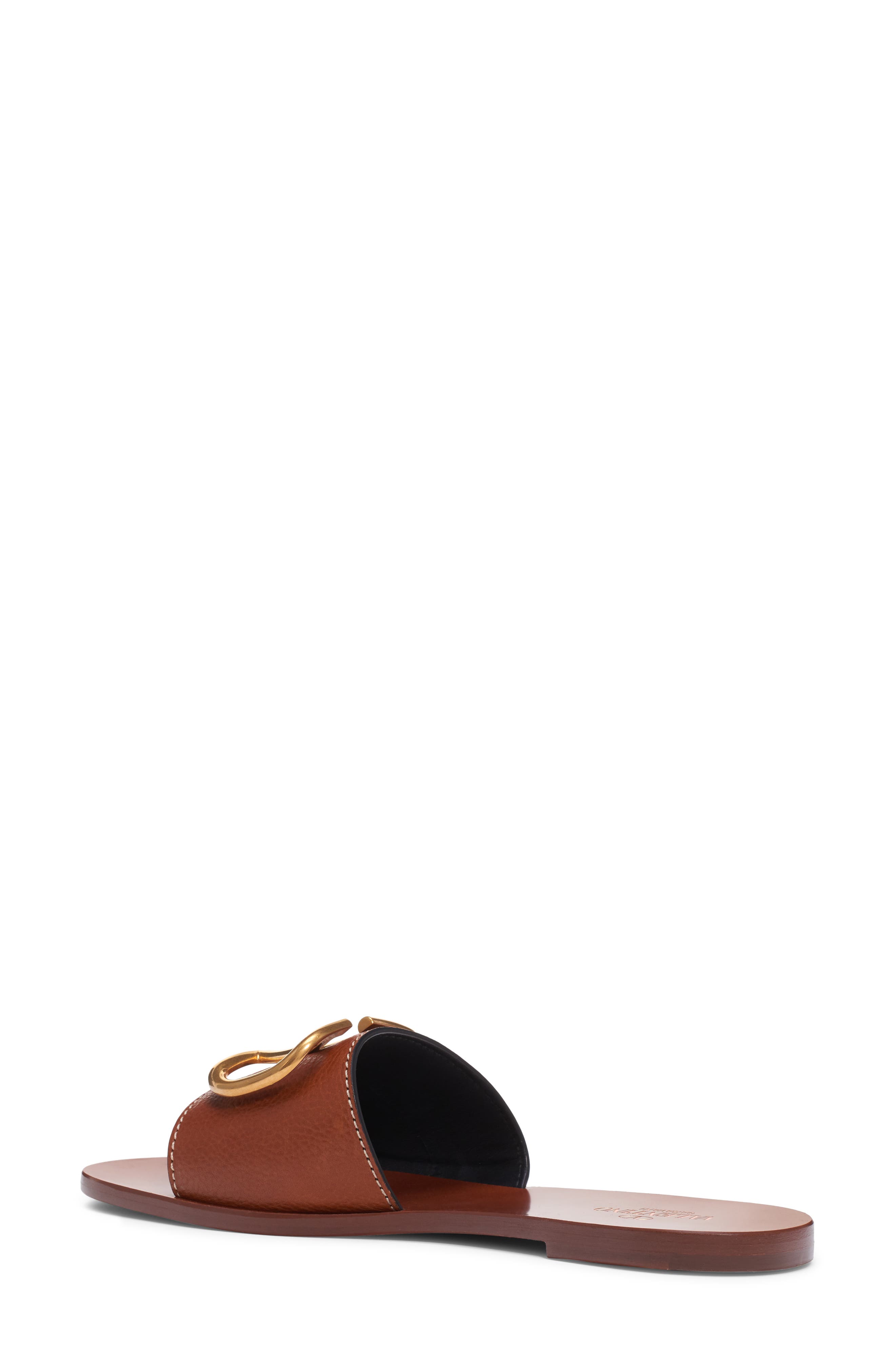 VLOGO Slide Sandal, Alternate, color, CUOIO