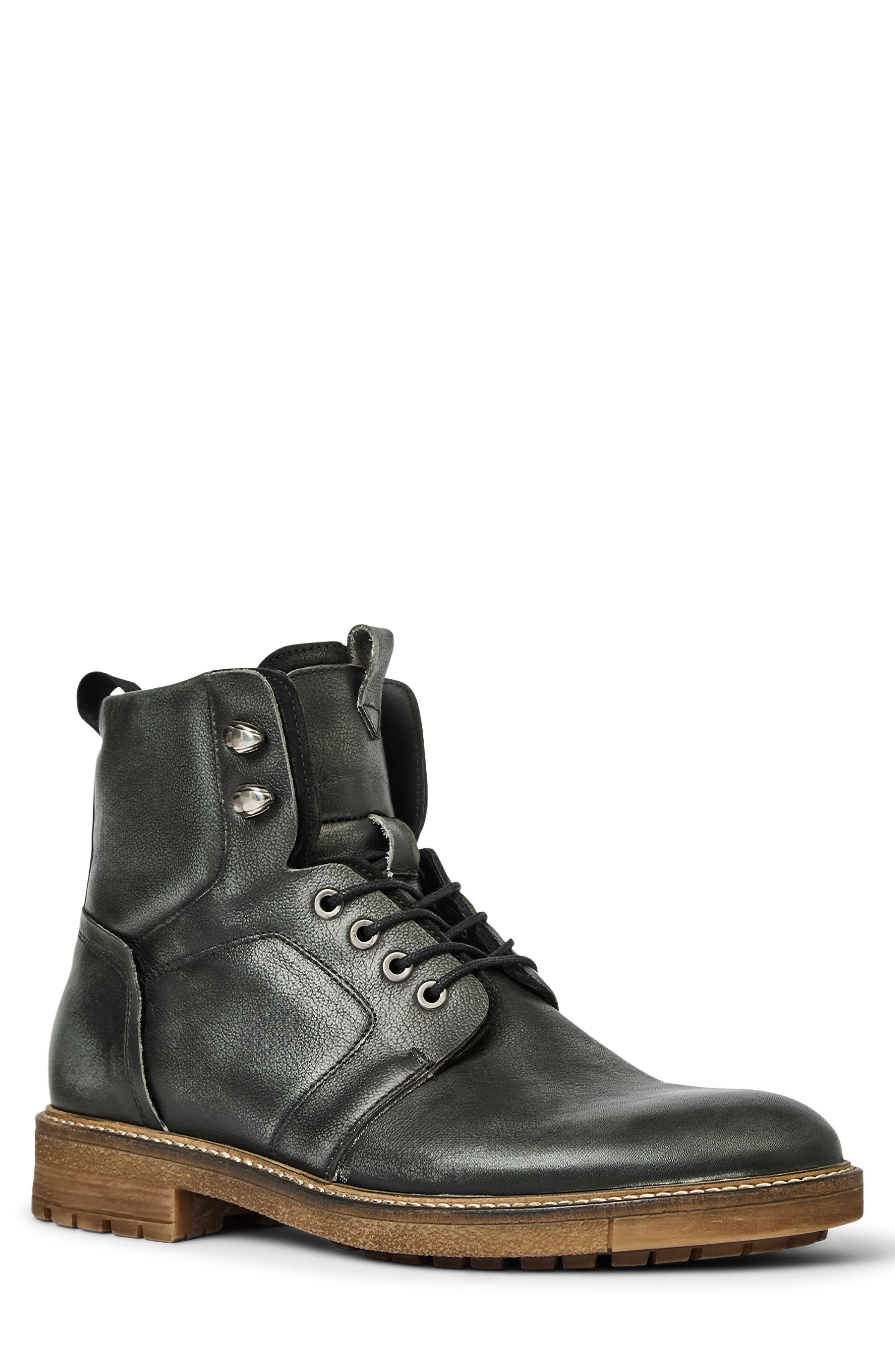 Rovello Water Repellent Boot, Main, color, BLACK CALF