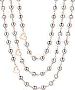 Rejected Hearts Club La Princesa Hematite 3-Layer Necklace