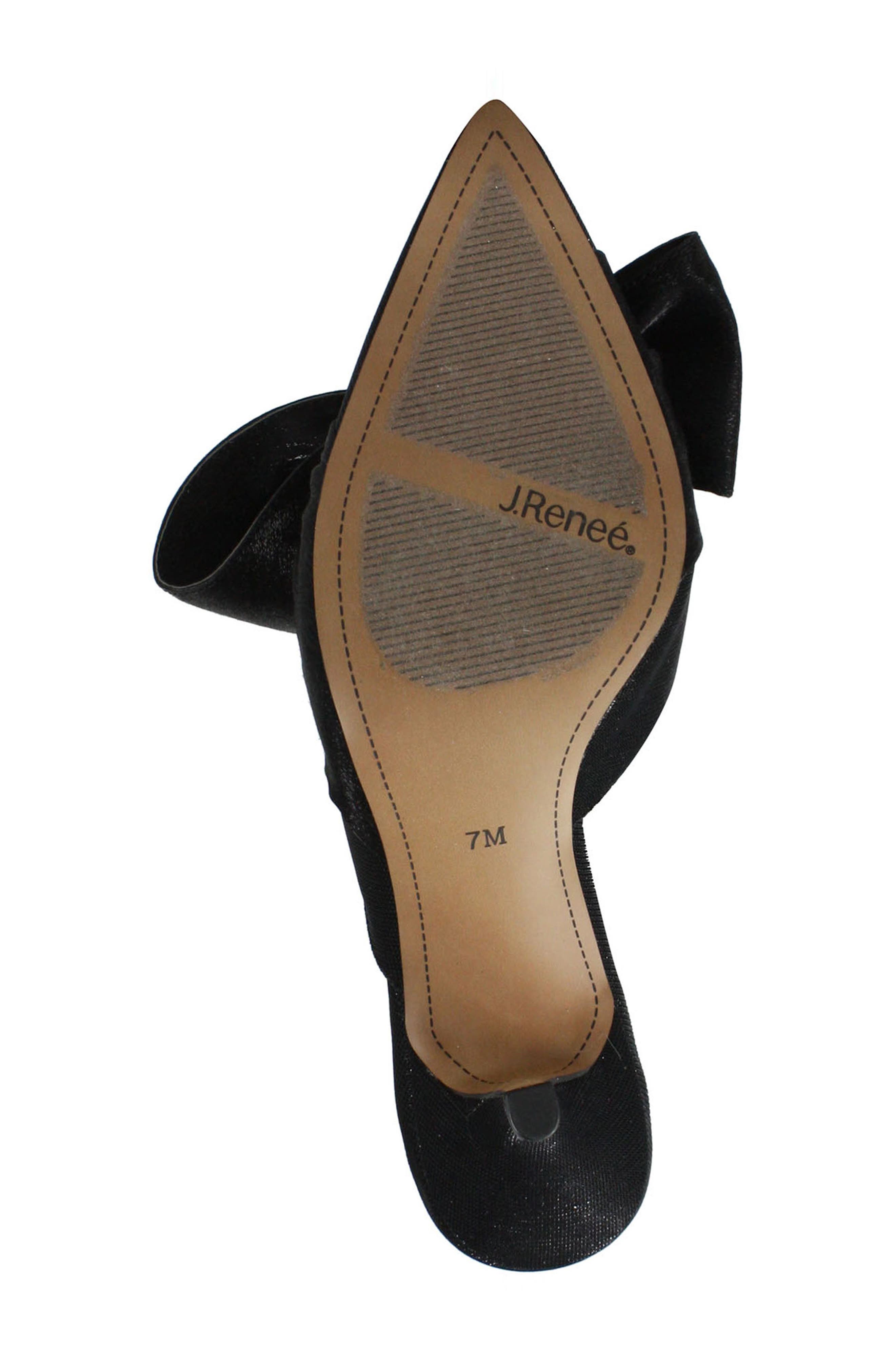 J. Reneé Elonna Bow Pointed Toe Mule, Alternate, color, 