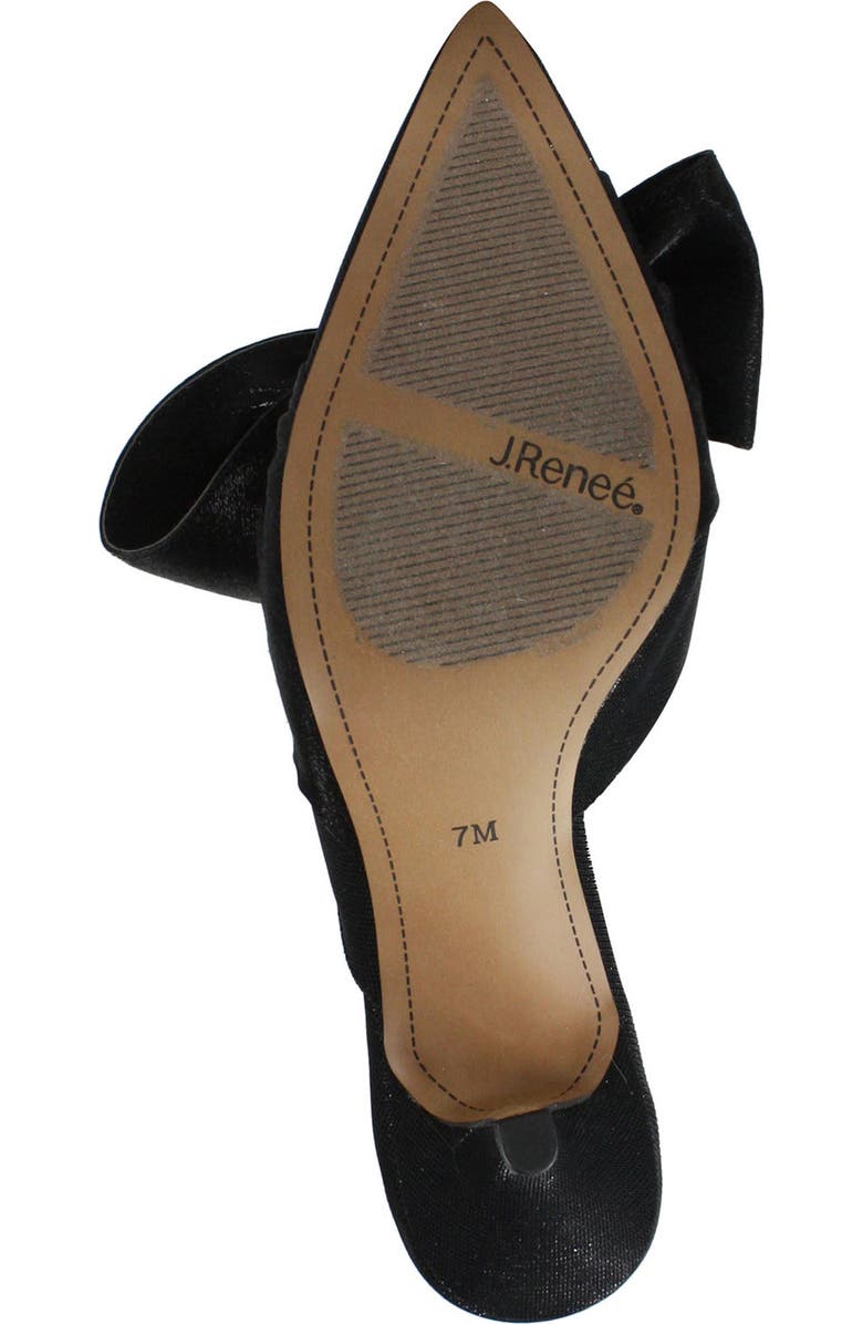 J. Reneé Elonna Bow Pointed Toe Mule, Alternate, color,