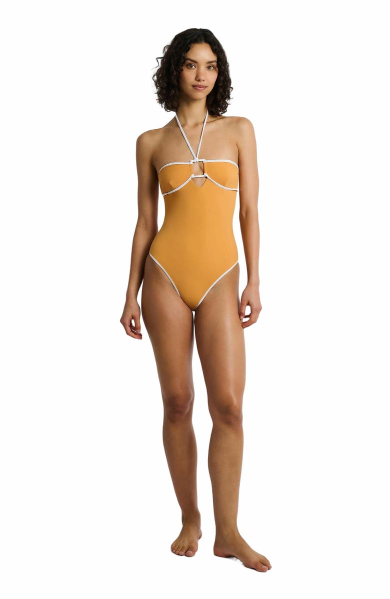 Onia Palermo One Piece, Main, color, Sunset/White