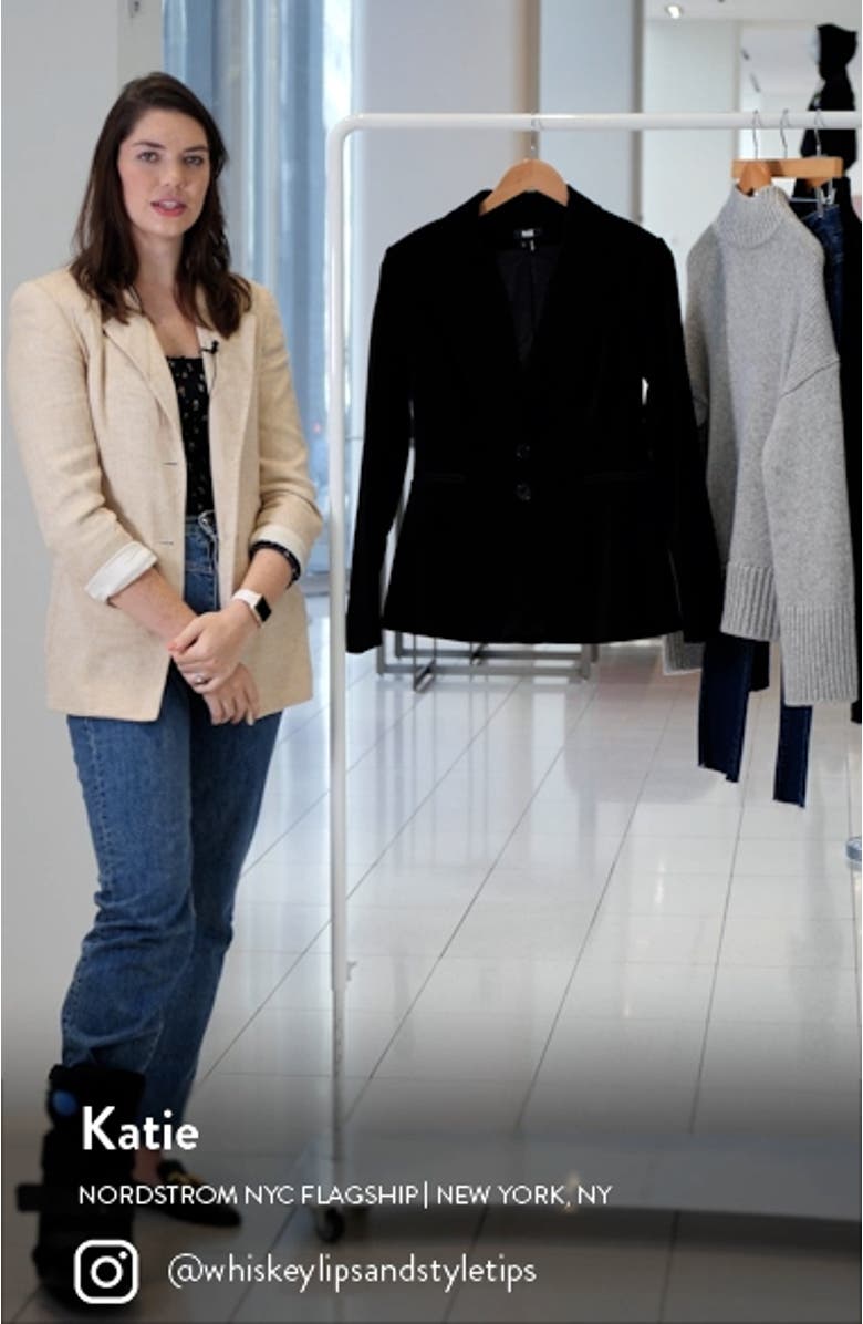 Chelsee Velvet Blazer, sales video thumbnail