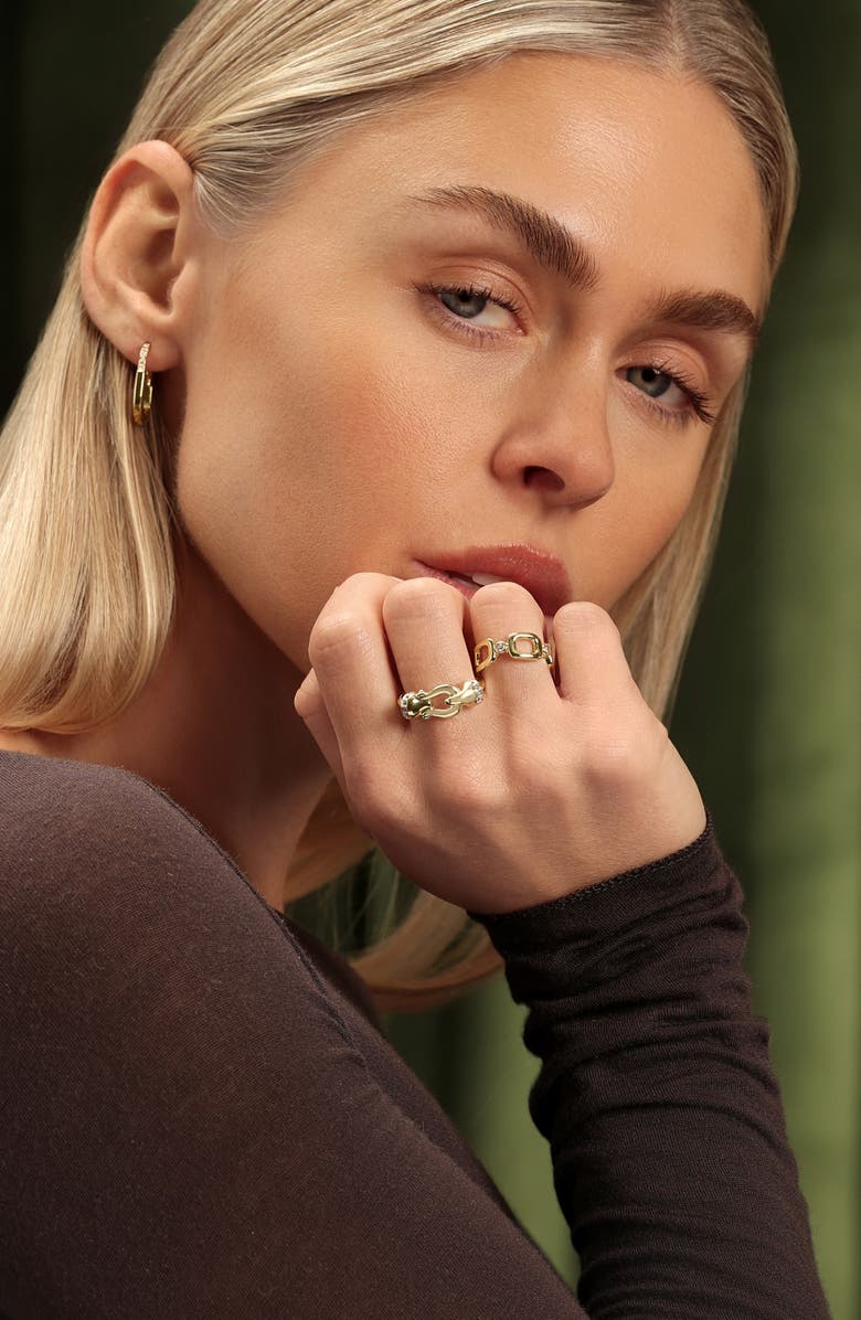 ATHRA LUXE La Liaison Horse Bit Ring, Alternate, color, 