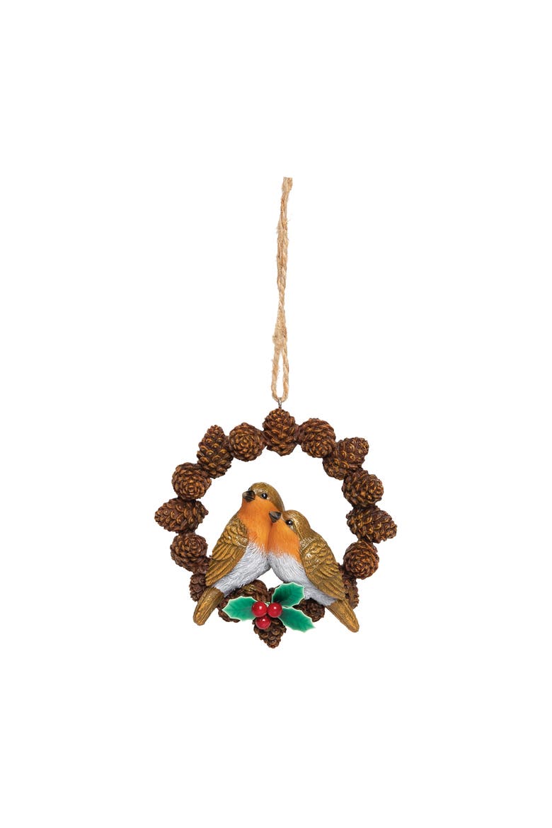 Bird Ornament, Main, color, Brown