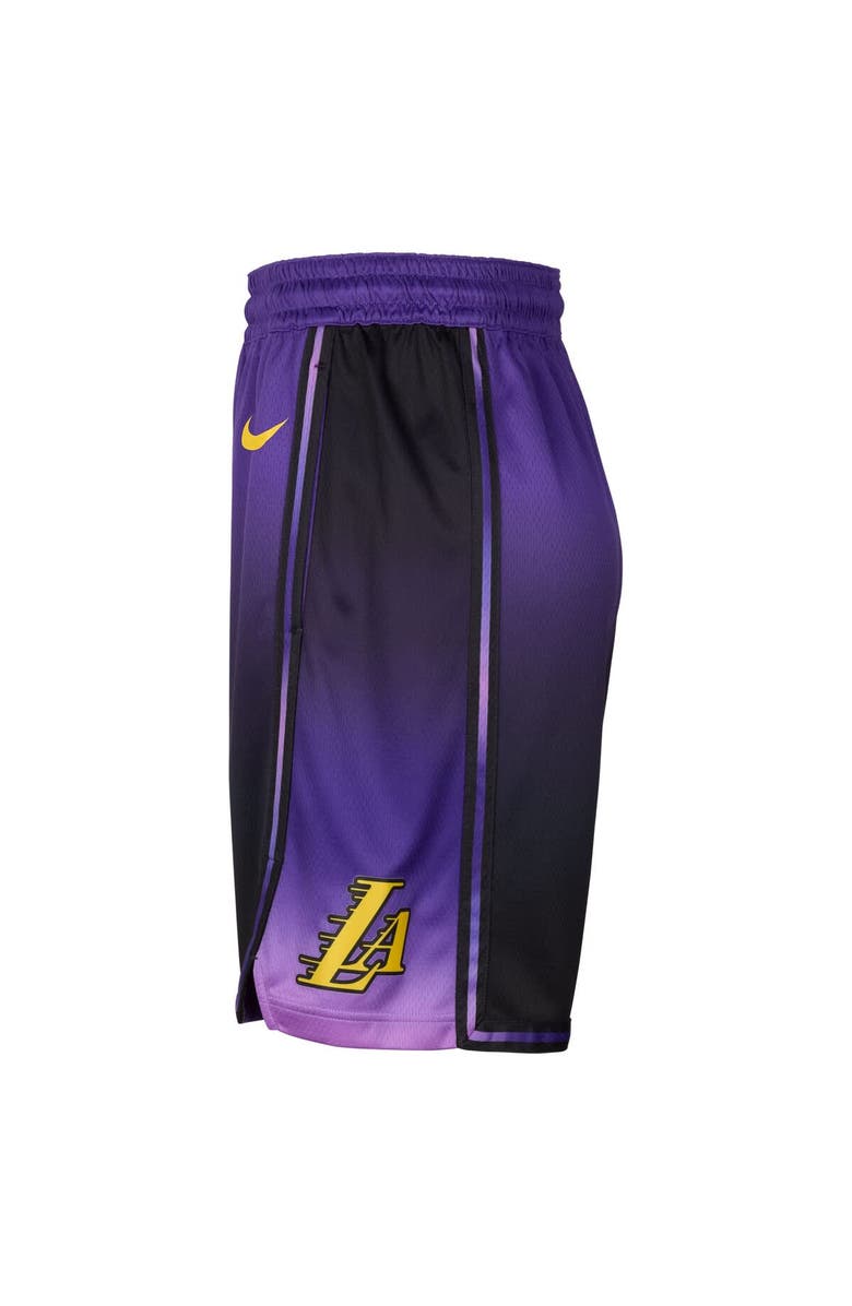 Nike Men's Nike Purple Los Angeles Lakers 2024/25 City Edition Swingman Shorts, Alternate, color, 