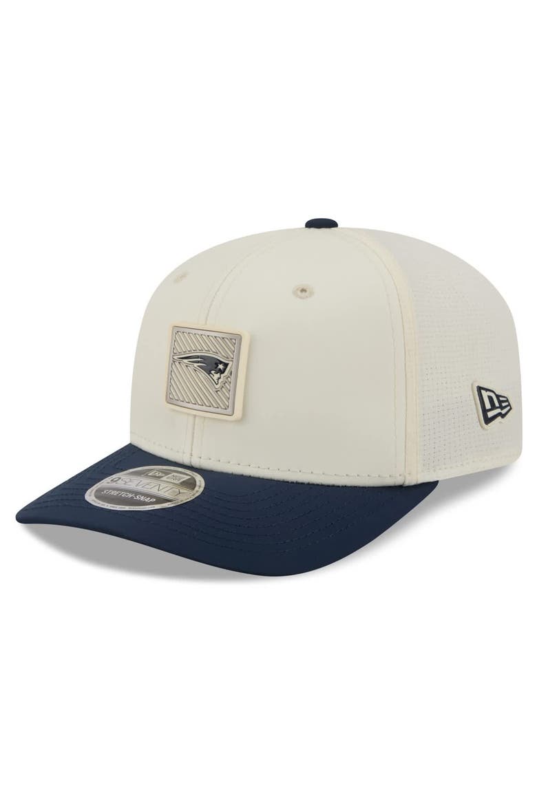 Men's New Era  Cream/Navy New England Patriots 2026 NFL Training Camp 9SEVENTY Adjustable Hat, Alternate, color, Cream