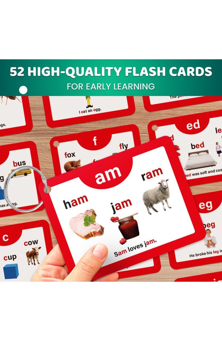 Quokka ABC Learning Flash Cards for Toddlers, Alternate, color, 52 Phonics