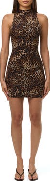 Naked Wardrobe Mock Neck Minidress