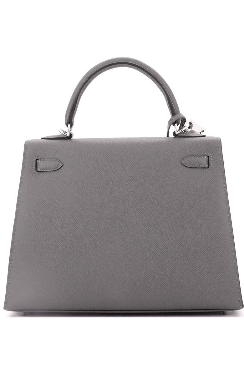 Pre-Owned Hermes Kelly Handbag Grey Epsom with Palladium Hardware 25, Alternate, color, Gris Meyer