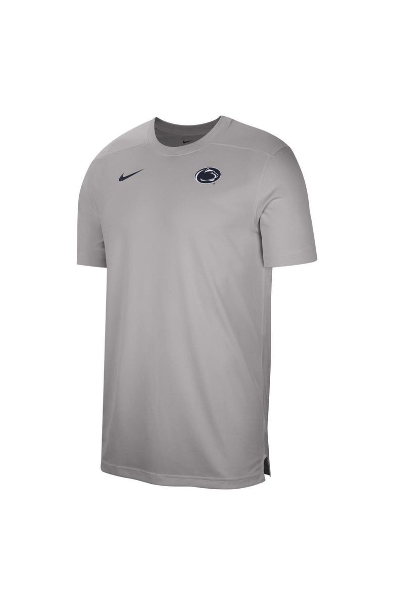 Nike Men's Nike  Heather Gray Penn State Nittany Lions Sideline Coaches Performance Top, Alternate, color, 