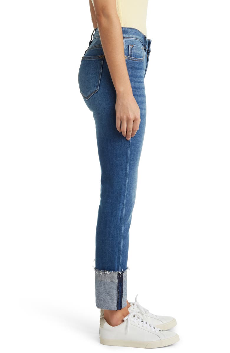 A V DENIM Marley Midrise Straight Leg Wide Cuff Jeans, Alternate, color,