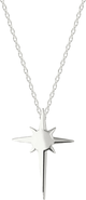 Spero London Single Star Necklace Sterling Silver