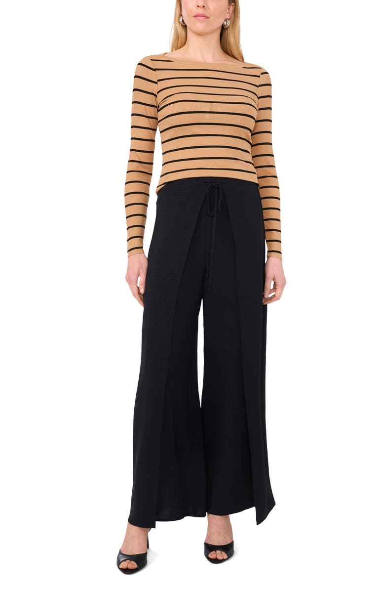Halogen<sup>®</sup> Stripe Rib Top, Alternate, color, Warm Truffle