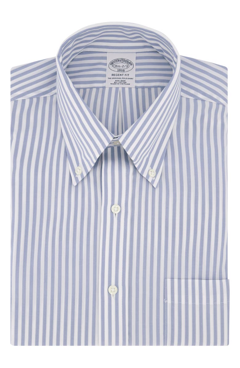 Brooks Brothers Non-Iron Regent Fit Dress Shirt, Main, color, 