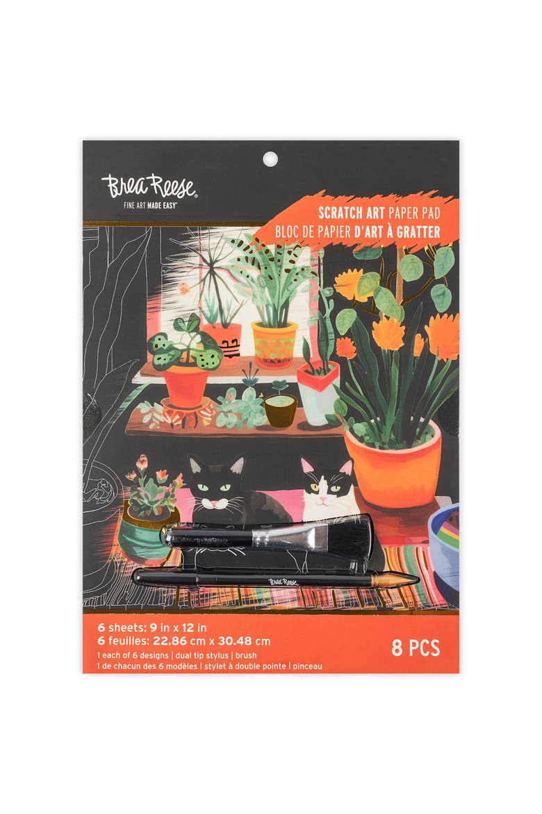 Scratch Art Paper Pad, Cats, Main, color, Multicolored