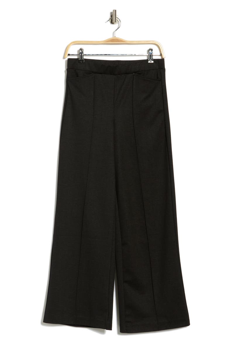Wide Leg Ponte Pull-On Pants, Alternate, color, HERRINGBONE