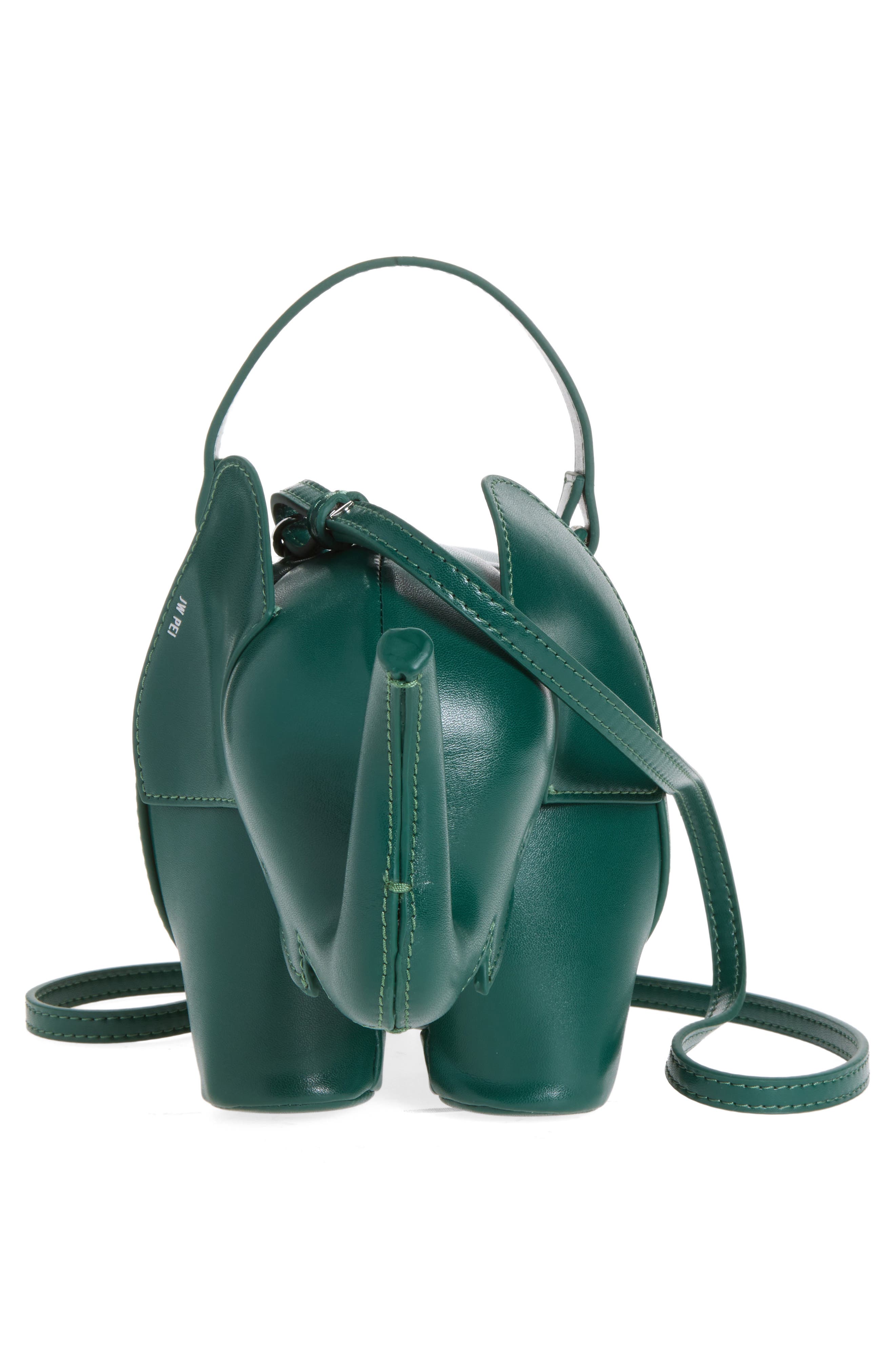 Claire Elephant Handbag, Alternate, color, GREEN