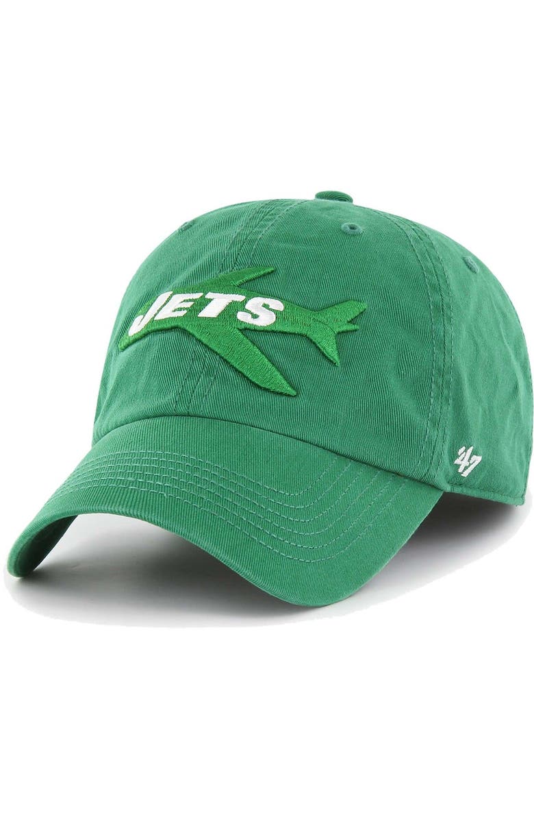 '47 Men's '47 Kelly Green New York Jets Gridiron Classics Franchise Legacy Fitted Hat, Alternate, color, Kelly Green