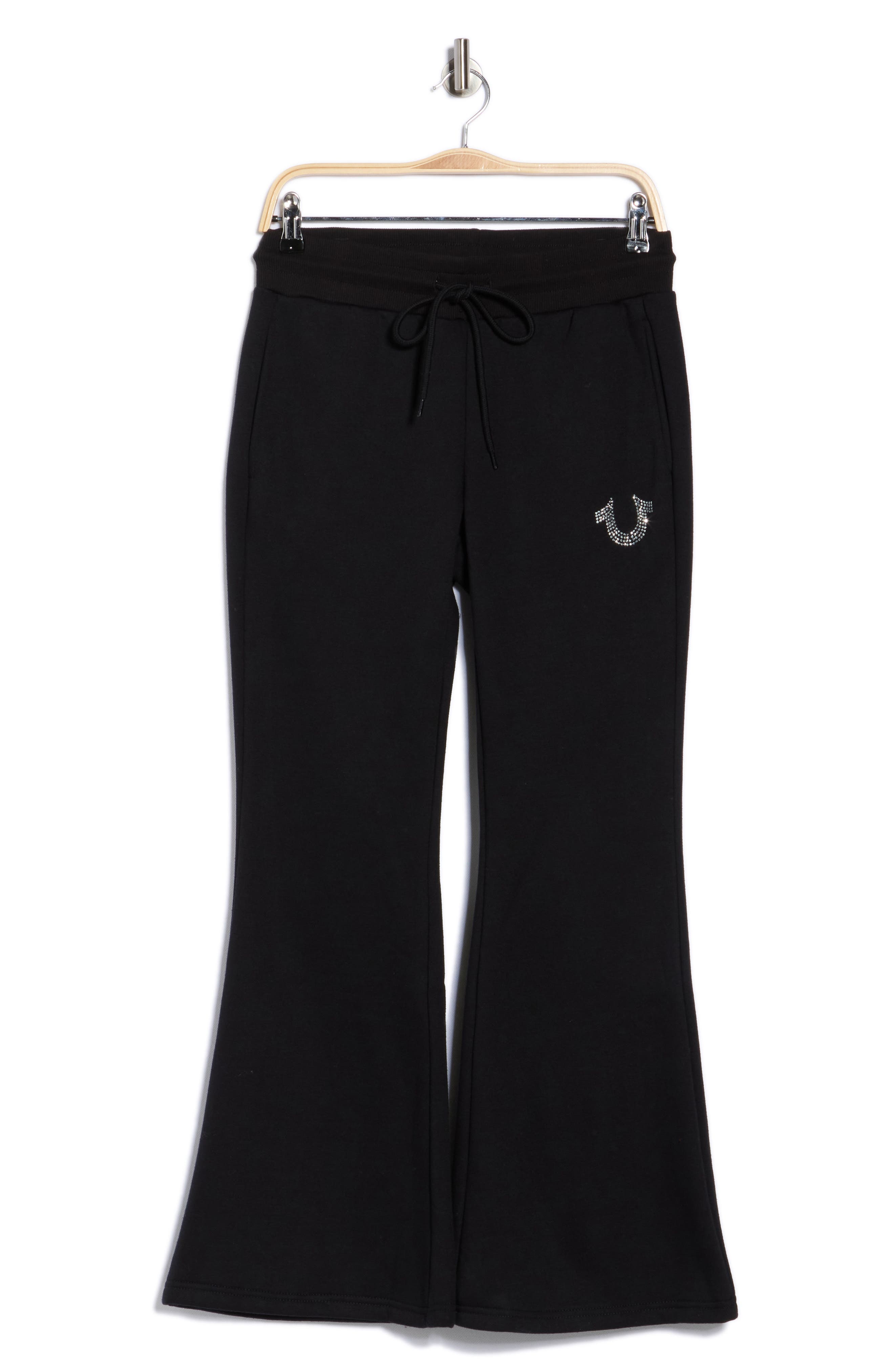 True Religion Crystal Logo Flare Sweatpants (Women) | Nordstromrack