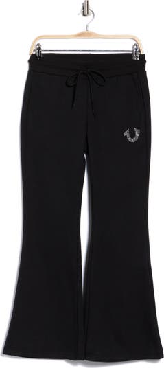 Crystal Logo Flare Sweatpants