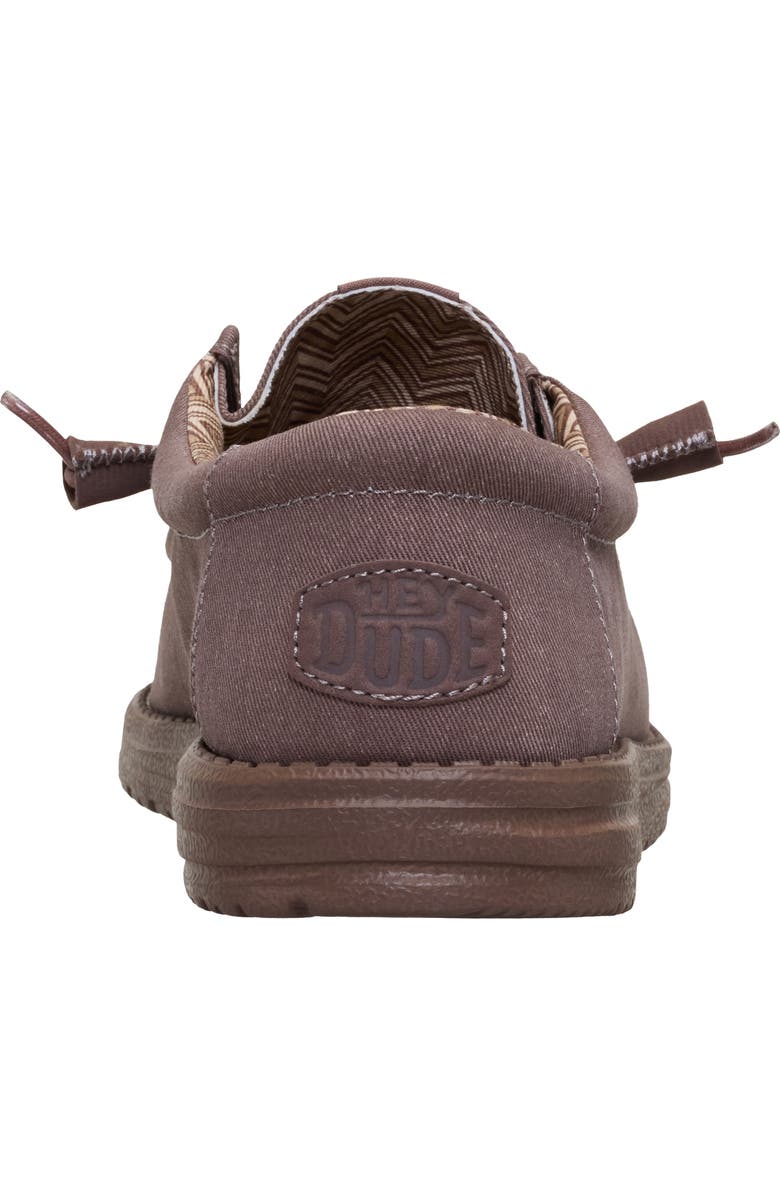 Hey Dude Wally Stretch Canvas Slip-On, Alternate, color, Deep Taupe