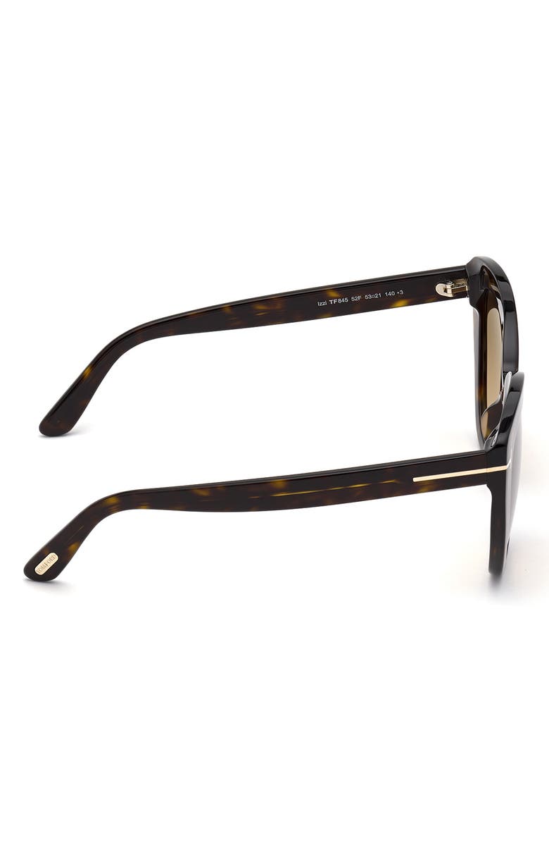 TOM FORD Izzi 53mm Cat Eye Sunglasses, Alternate, color, 